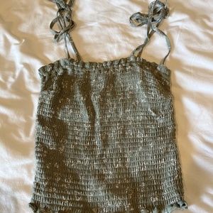 abercrombie and fitch smocked top